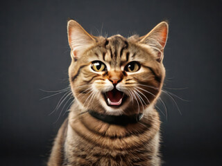 beautiful cat abstract animal concept