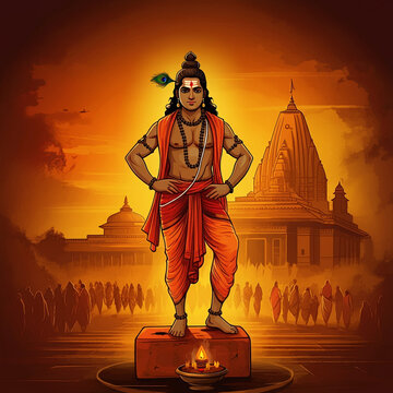 Illustration of Lord Rishabhdev (Adinath), the first Tirthankara in Jainism, standing in a meditative pose symbolizing renunciation and spiritual enlightenment