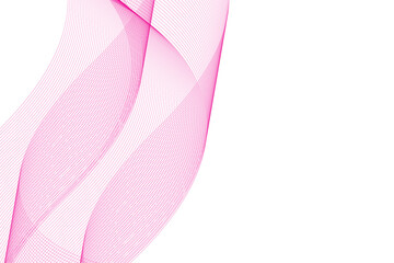 Abstract Modern Pink Curved Line Flow for Minimalist Design