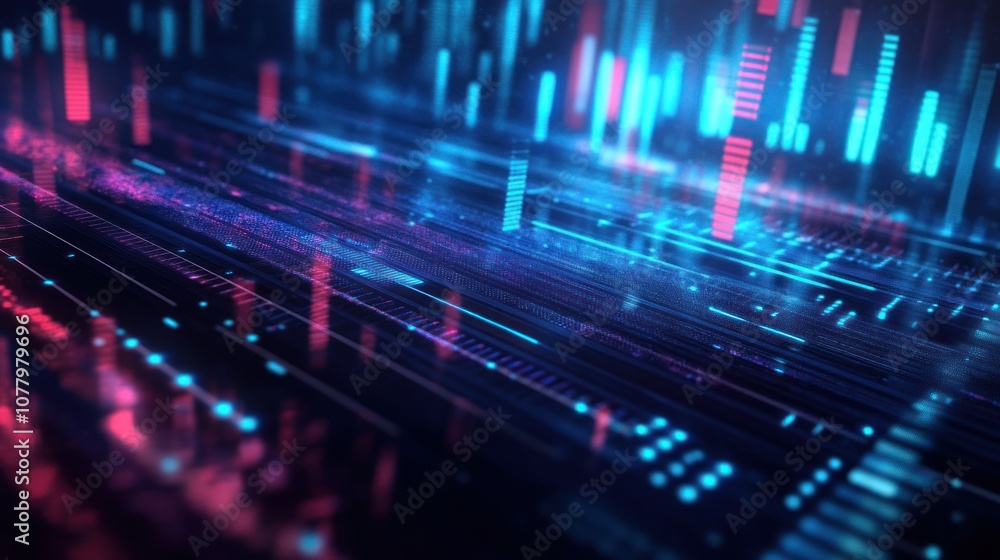 Poster abstract digital network data flow