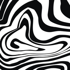 Swirl hypnotic black and white spiral. Monochrome abstract background. Vector flat geometric illustration.Template design for banner, website, template, leaflet, brochure, poster