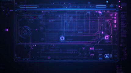Blueprint of a laptops power button and LED indicator system, showing the switch mechanism, circuit paths, and backlighting details