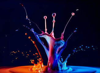 Grafische Elemente bunte Farbspritzer als Hintergrundbild