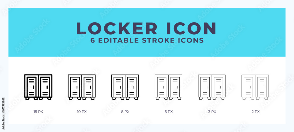 Aufkleber locker lineal icon symbol vector. black outline for web. app. presentation and more.