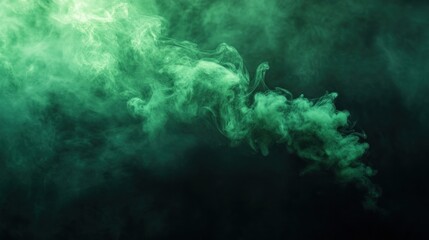 Fototapeta premium Abstract Green Smoke Photography