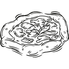 A delicious pizza topped with fresh herbs and ingredients, ready to be enjoyed on a casual dining table setting