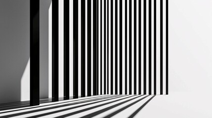 Obraz premium This illustration features a stylish modern room divider adorned with geometric designs, ideal for enhancing interior spaces.