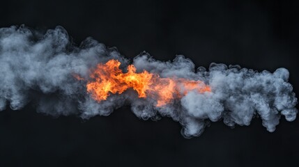 Dramatic Flame and Smoke Texture for Backgrounds