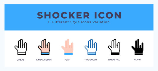 Shocker symbol icon vector. symbol illustration