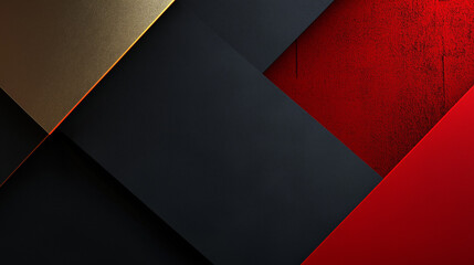 Bold Black Friday Sale Banner with Red and Gold Accents for Holiday Promotions