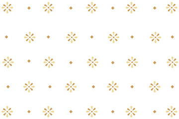 Thai silk pattern, gold color, yellow color, wallpaper for clothing and textile products, hand-woven fabric, Thai style hand-woven fabric, vector illustration