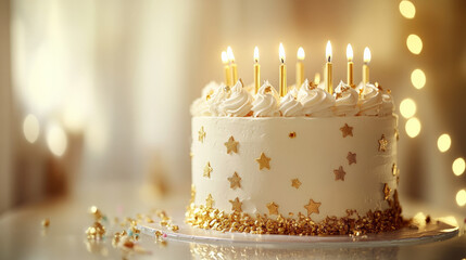 Elegant birthday cake