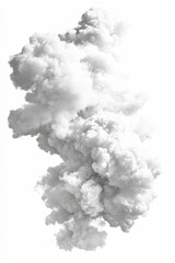 Large white cloud against white background.