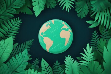 Explore the enchantment of a crystal globe nestled on an earthy forest floor surrounded by lush greenery