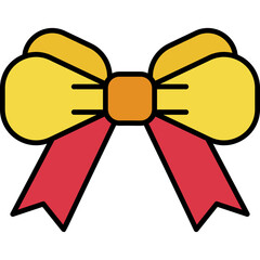 Bow, christmas, decoration Icon