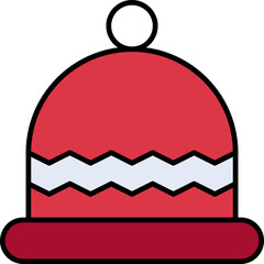 Obraz premium Headgear, knitted cap, winter accessory, winter cap Icon