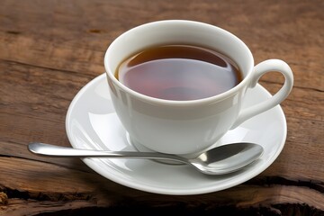 Obraz premium A Cup of Tea on White Background