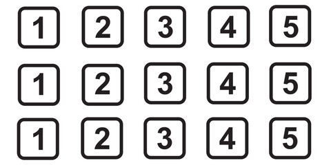 Set of black bullet points.