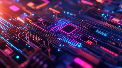 Fototapeta premium Diverse AI flow, interconnected holographic network, vibrant visualization