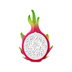 Half Cut Dragon Fruit