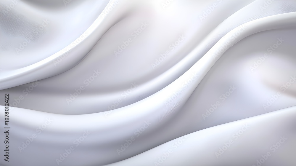 Poster elegant abstract curves in fluid motion - graceful twists and turns on a muted gray background for m
