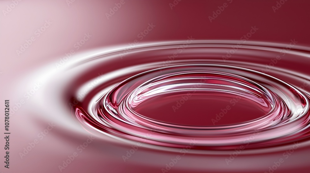 Poster Elegant Fluid Motion in Smooth Arcs - Captivating Burgundy Background with Seamless Twists and Folds for Modern Art and Design Projects