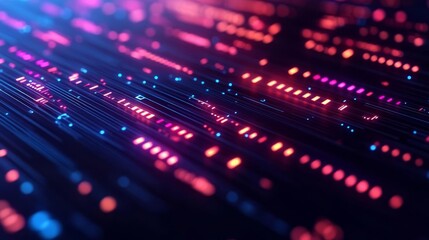 Diverse digital nodes, glowing holographic flow, advanced visualization