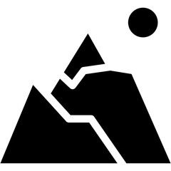 Mountain, Mountains, Altitude, Snow, Landscape, Nature Icon