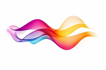 Colorful, wavy abstract design.