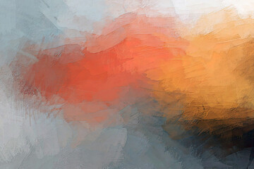 blended shadow illustration of gray, orange, ash blue, mustard yellow colorful wave background in gradient left style abstract brush stroke effect 