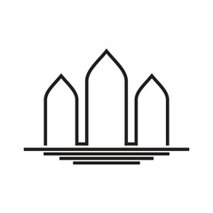 Mosque Islamic logo icon  ramadhan kareem icon design