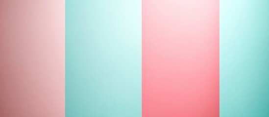 Obraz premium Abstract background with vertical stripes in pink and teal colors with gradient effect.
