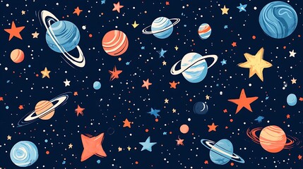 Abstract Space Galaxy Background