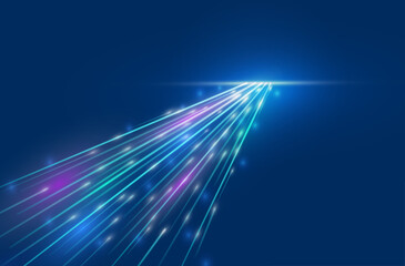 Abstract high speed light background, abstract transfer data ,data flow in fiber optic.