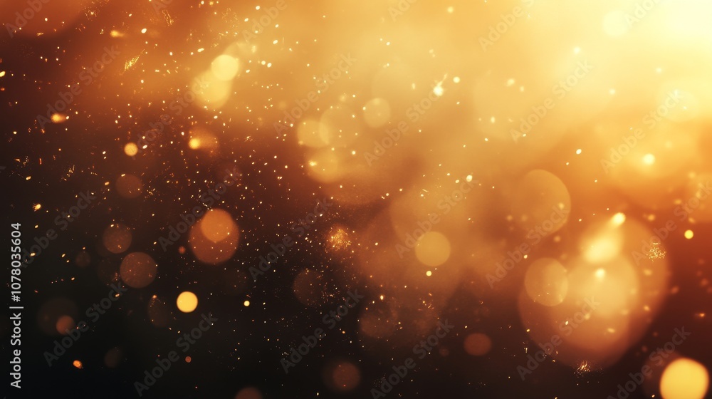 Poster elegance in gradient: soft-focus light spots with refined bokeh background