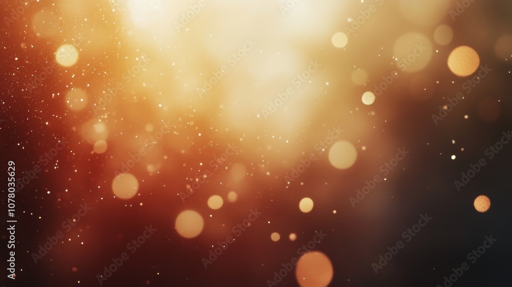 Poster elegance in gradient: soft-focus bokeh background with delicate light spots