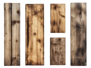  Collection of 2x4 wood boards isolated on transparent background.