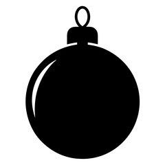 Christmas Ornament Silhouette vector illustration