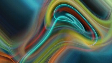 Fototapeta premium 3d render, abstract multicolor spectrum background, blue, yellow green red rays and colorful glowing lines