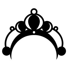 Tiara Silhouette vector illustration