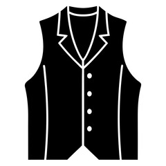 Vest Silhouette vector illustration