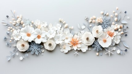 A beautiful arrangement of delicate paper flowers showcasing elegance and creativity.