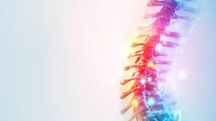 Human Spine Anatomy Illustration