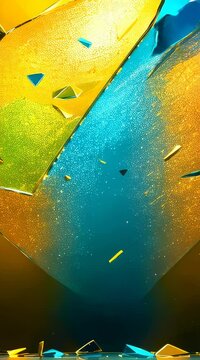 Colorful Crystal Reflections Abstract Seamless Loop in High Resolution &ndash; Perfect for Futuristic Backgrounds, Luxury Designs, and Digital Art Projects