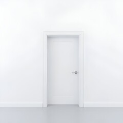 A white door