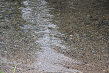 Gentle wave image of the clear water of Daecheongcheon