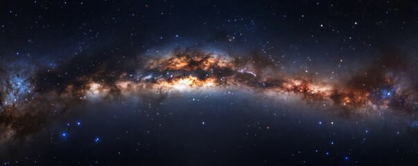 Milky Way galaxy across the night sky