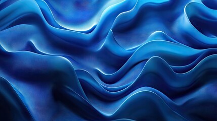 Obraz premium Stunning abstract blue background formed by light waves and optical elements, creating a mesmerizing visual experience. The blue background provides ample space for creative designs.