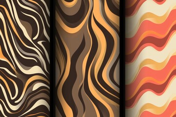 Fototapeta premium Dynamic composition featuring faunistic liniats, geometrycally shaped surfaces, ideal for blogs, magazines, banners, ulotki, tapetas, and social media posts.