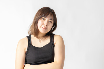 Fototapeta premium 黒いタンクトップの女性
